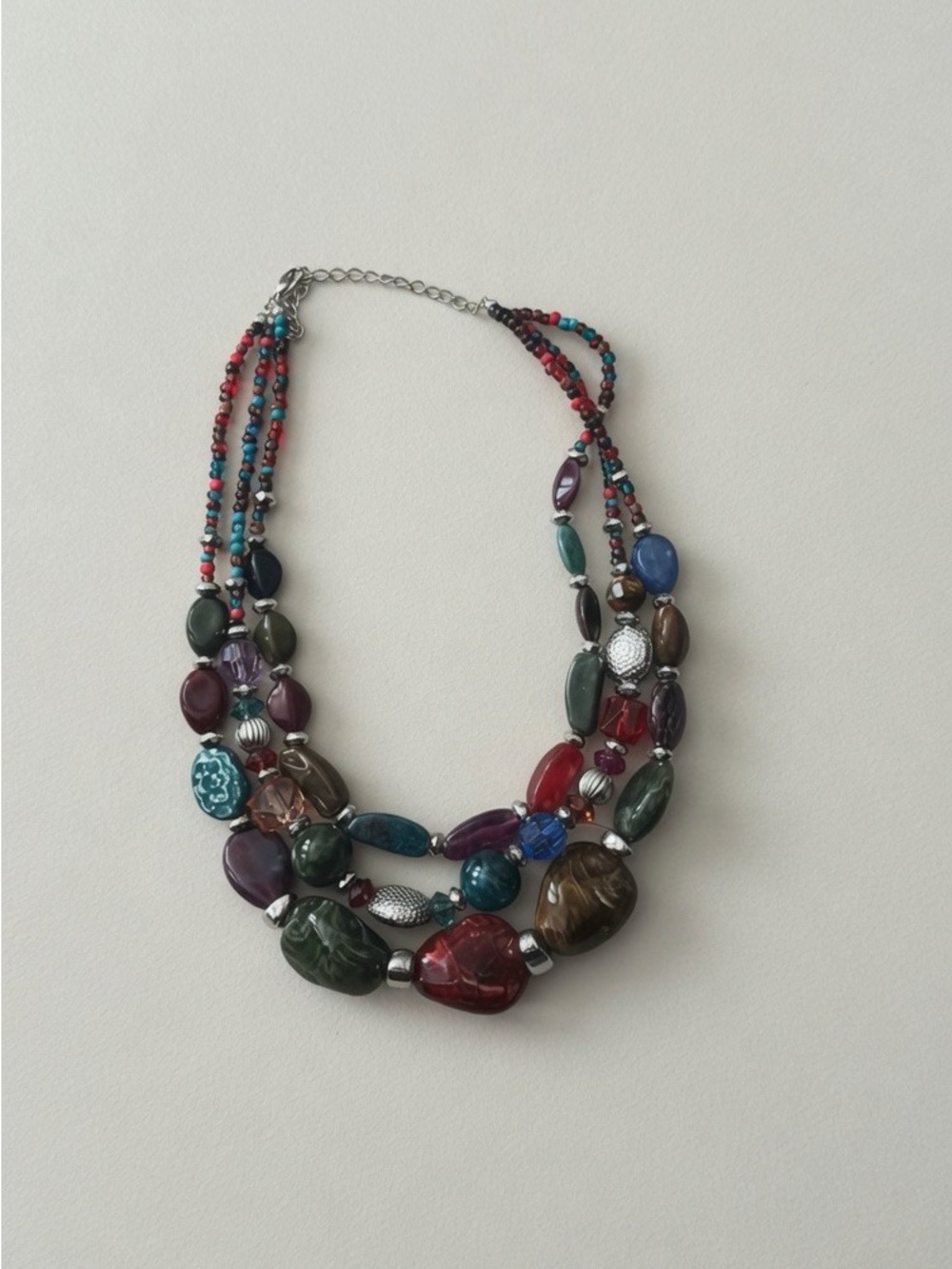 Multicolor Mixed-Bead Statement Necklace - Women Jewelry